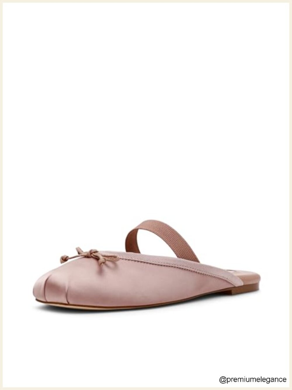 Ballet Flat with Bows – Pull-On Style, Slingback Strap, Nylon Upper